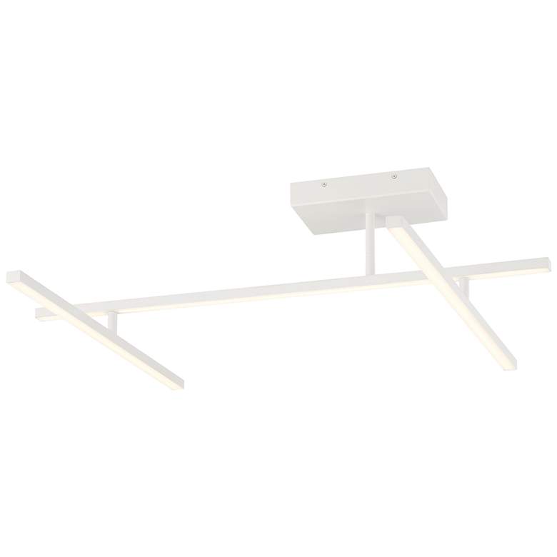 Image 1 Duo - Adjustable LED Semi-Flush, Track - Matte White - 29 W