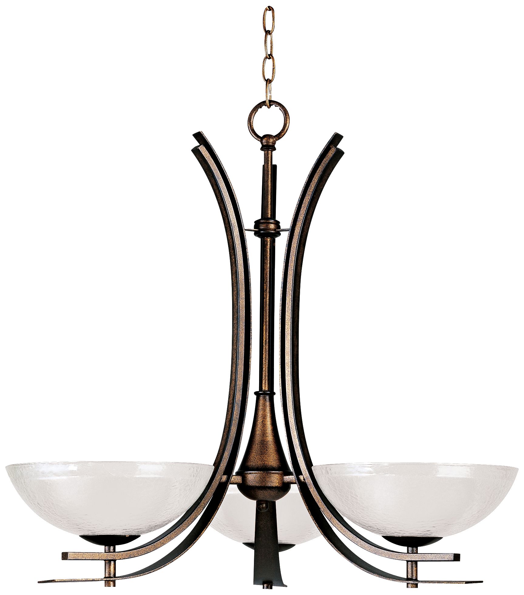 Duo Collection Auburn Dusk Finish 27" Wide Chandelier