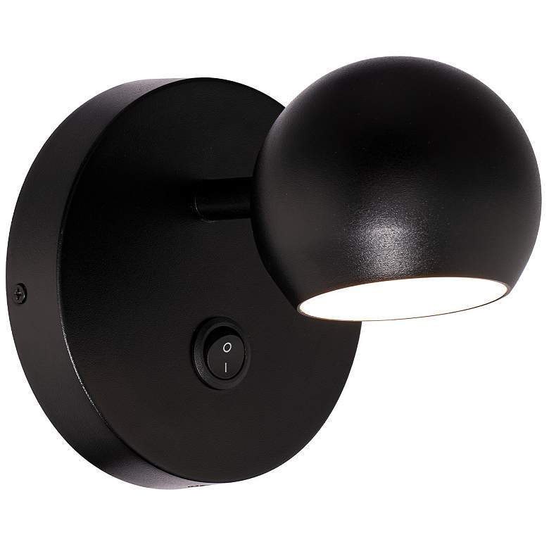 Image 1 Duplex 5.25"H x 5"W 1-Light Reading Light in Black