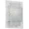 Duplex 7 1/2" Wide Frosted Glass Wall Sconce