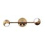3_Duplex Aged Brass Rotatable Neck 2-Light LED Wall Lamp more views