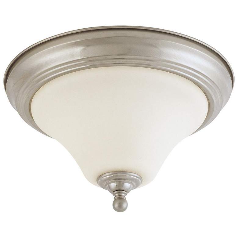 Image 1 Dupont; 1 Light; 11 in.; Flush Mount with Satin White Glass