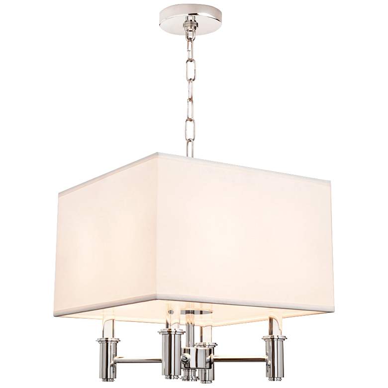Image 3 DuPont 14 inch Wide Chrome Convertible Square Pendant Light more views