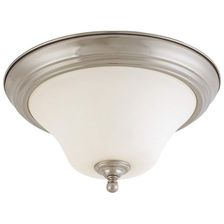 Image 1 Dupont; 2 Light; 13 in.; Flush Mount with Satin White Glass