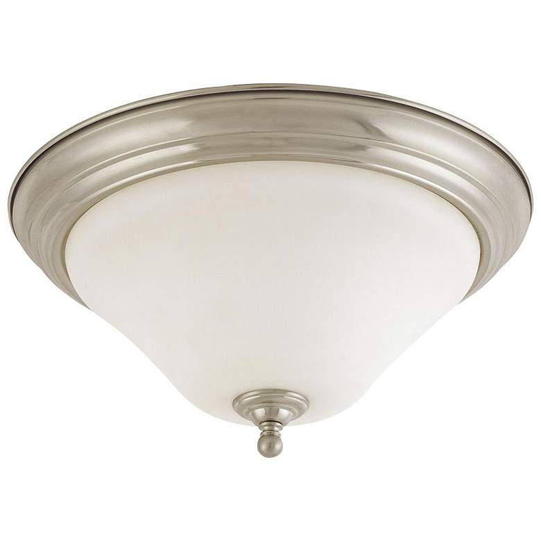 Image 1 Dupont; 2 Light; 15 in.; Flush Mount with Satin White Glass