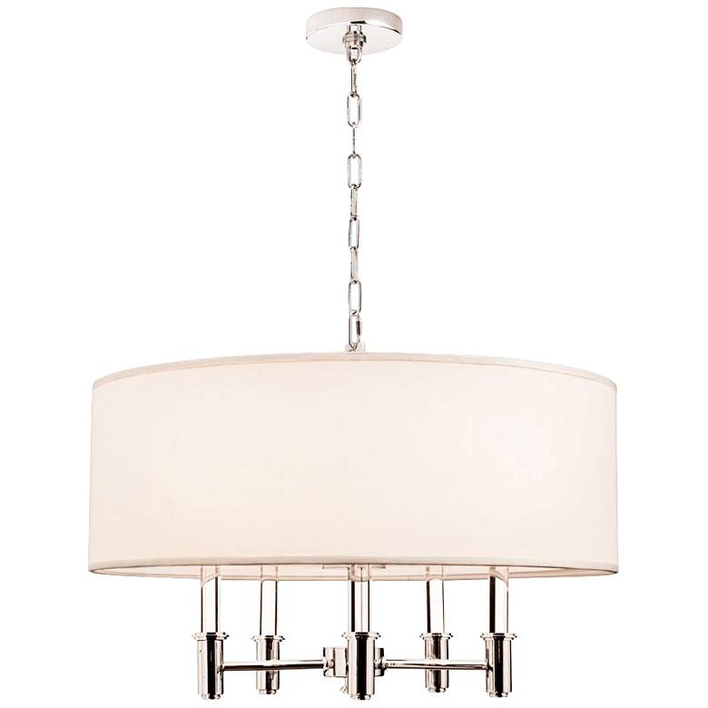 Image 3 DuPont 26 inch Wide Chrome Convertible Round Pendant Light more views