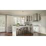 3_Dupree 34" Wide Brushed Weathered Brass 5-Light Chandelier more views