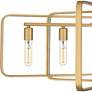 6_Dupree 34" Wide Brushed Weathered Brass 5-Light Chandelier more views