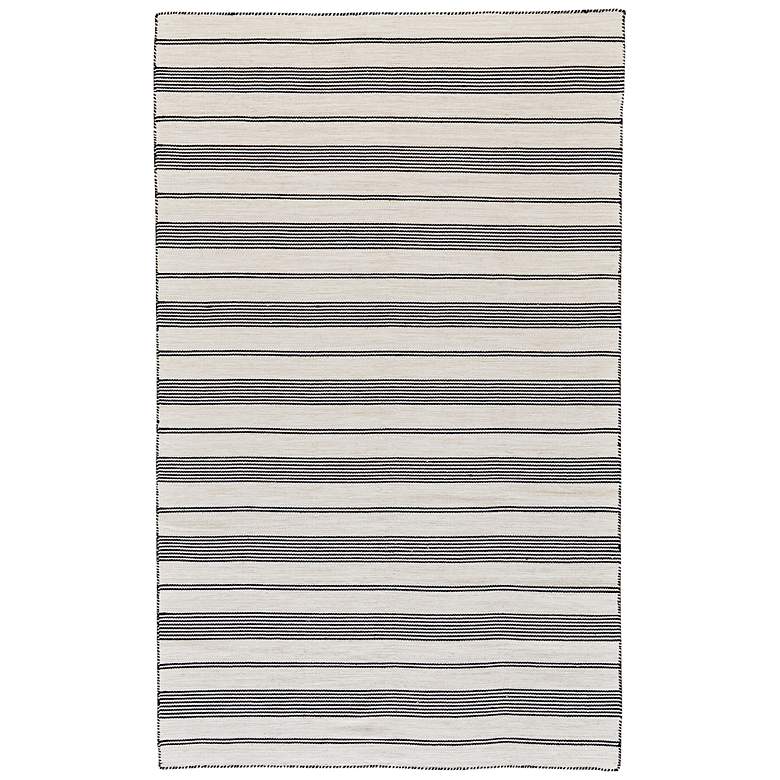 Image 2 Duprine 7220560 5&#39;x8&#39; Black and White Outdoor Area Rug