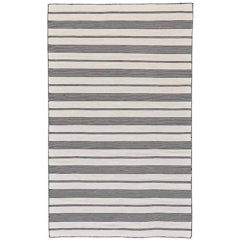 Image 2 Duprine 7220560 5'x8' Black and White Outdoor Area Rug