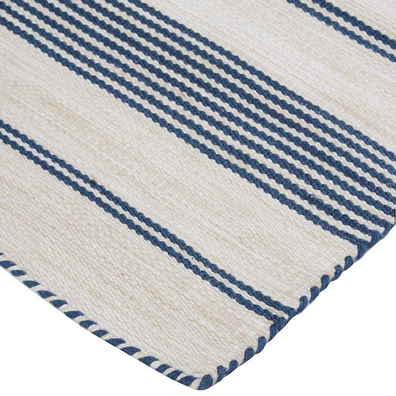 Image 3 Duprine 7220560 5&#39;x8&#39; Navy Blue and Ivory Outdoor Area Rug more views