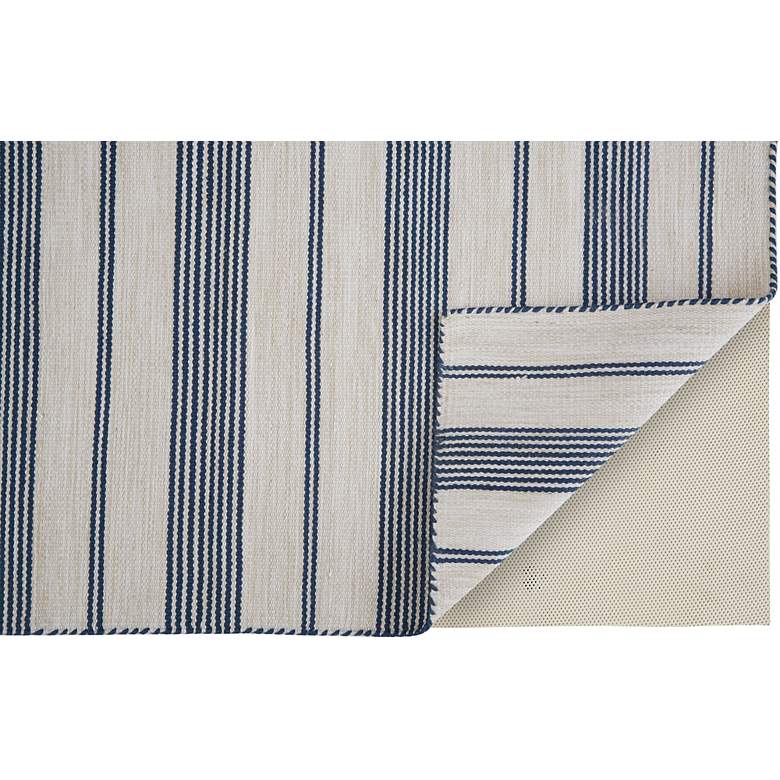 Image 4 Duprine 7220560 5'x8' Navy Blue and Ivory Outdoor Area Rug more views