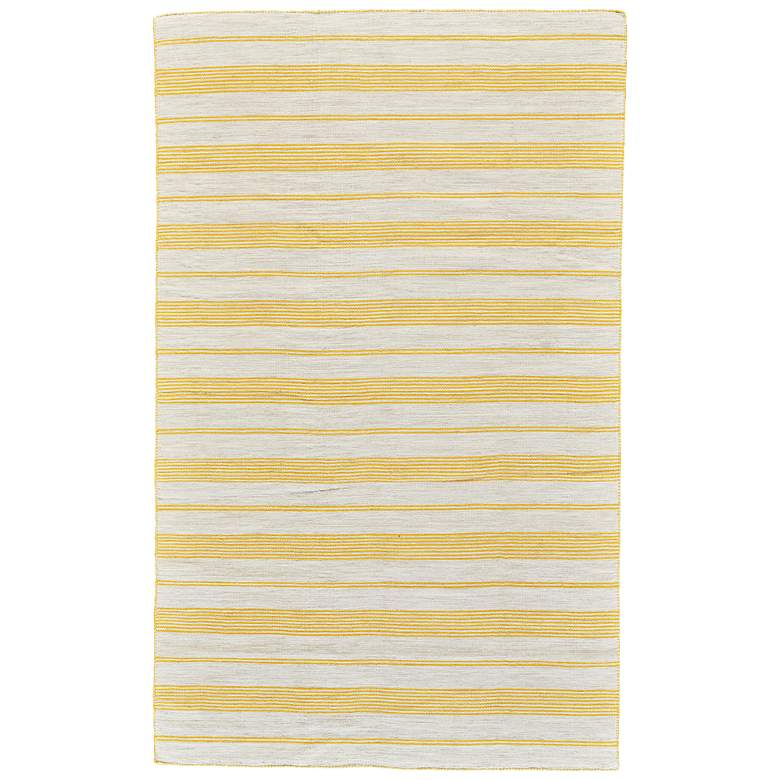 Image 1 Duprine 7220560 5'x8' Sun Yellow and Ivory Outdoor Area Rug