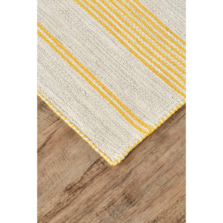 Image 2 Duprine 7220560 5'x8' Sun Yellow and Ivory Outdoor Area Rug more views