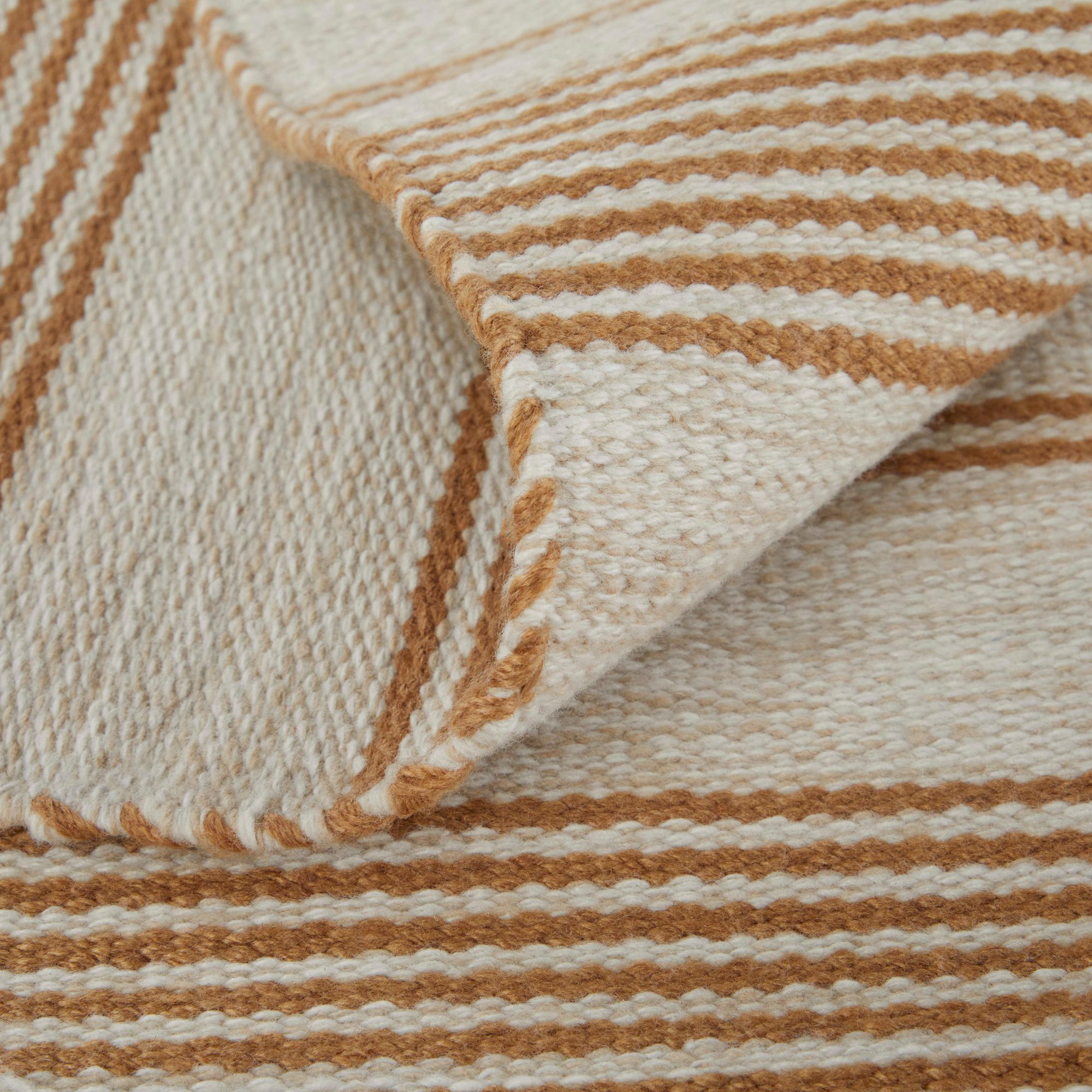 Image 7 Duprine Stripes Flatweave Ivory Area Rug 0560F 5' x 8' more views