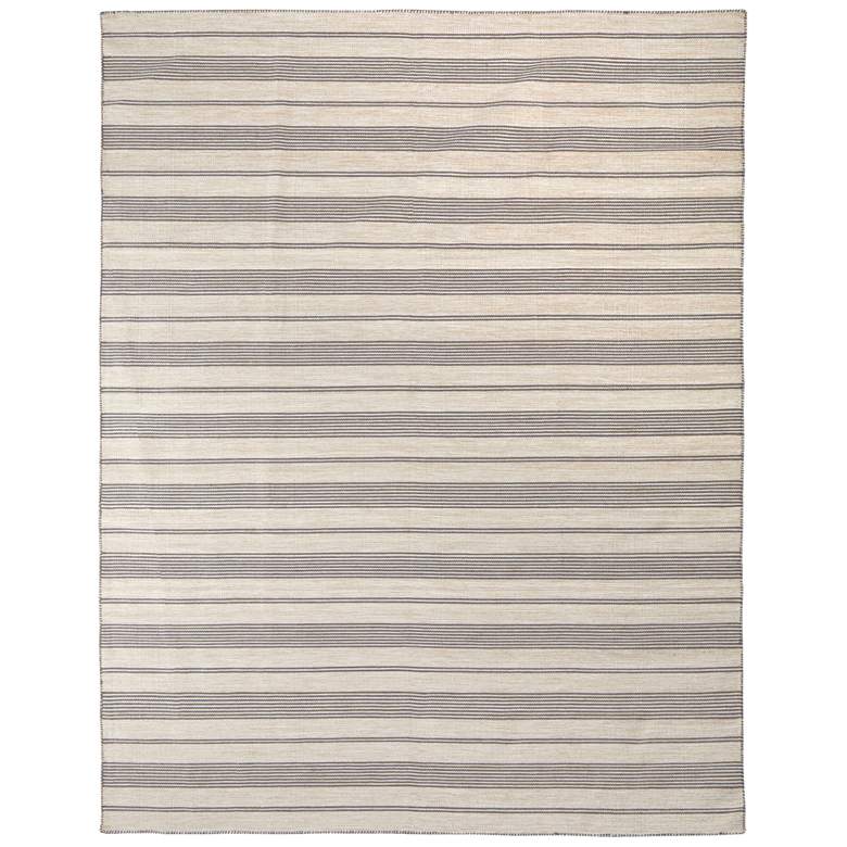 Image 1 Duprine Transitional Stripes Flatweave Gray Area Rug 0560F