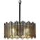 Durail 15 3/4" Wide Matte Black 4-Light Drum Chandelier