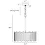 4_Durail 15 3/4" Wide Matte Black 4-Light Drum Chandelier more views