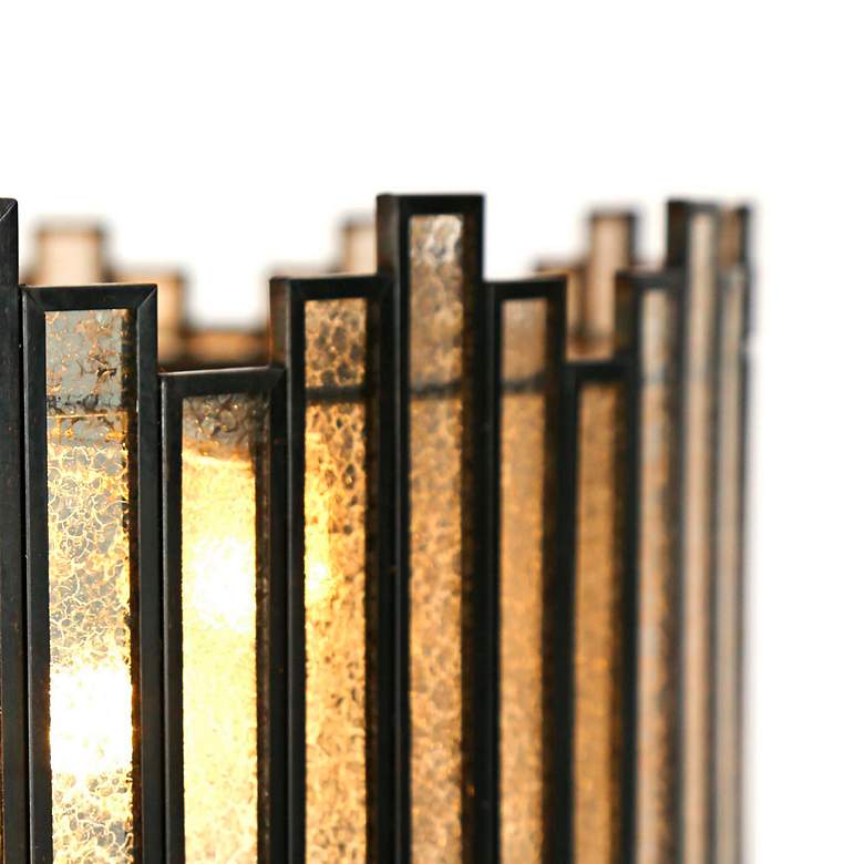 Image 5 Durail 15 3/4" Wide Matte Black 4-Light Drum Chandelier more views
