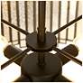 7_Durail 15 3/4" Wide Matte Black 4-Light Drum Chandelier more views