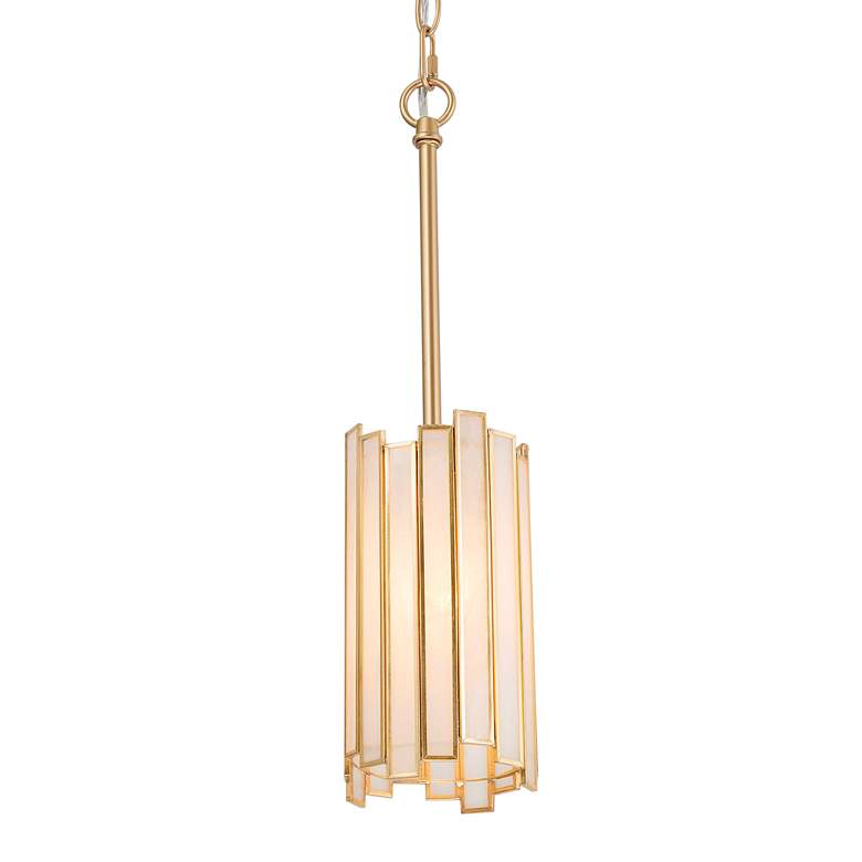 Image 1 Durail 4 1/4" Wide Tiffany Gold Mini Pendant Light