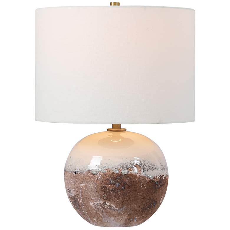 Image 2 Durango 18 inch High Earthtone Ceramic Accent Table Lamp