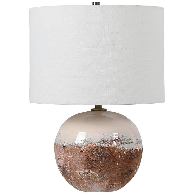 Image 6 Durango 18 inch High Earthtone Ceramic Accent Table Lamp more views