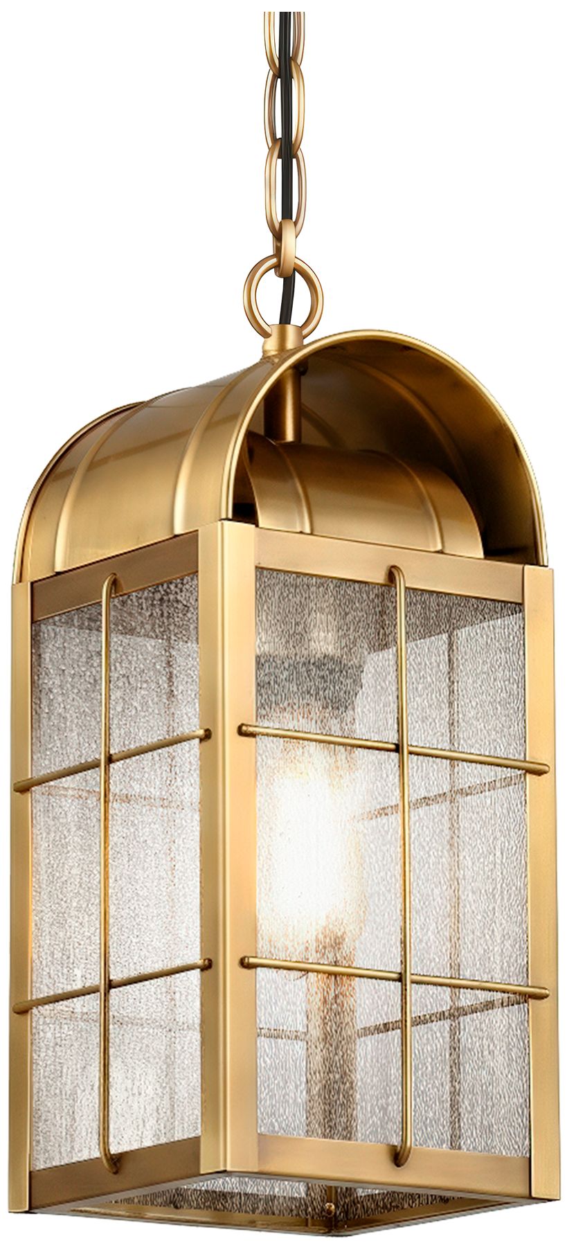 Durham - 1 Light - 13 inch - Antique Brass - Solid Brass - Pendant