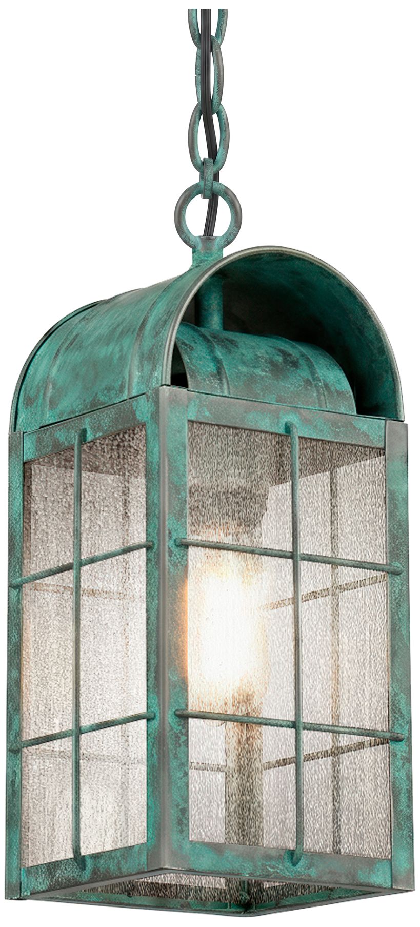 Durham - 1 Light - 13 inch - Verde Green - Solid Brass - Pendant