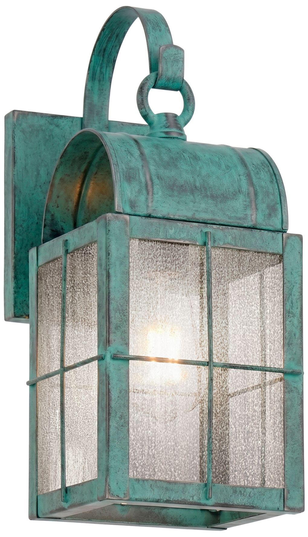 Durham - 1 Light - 13 inch - Verde Green - Solid Brass - Sconce