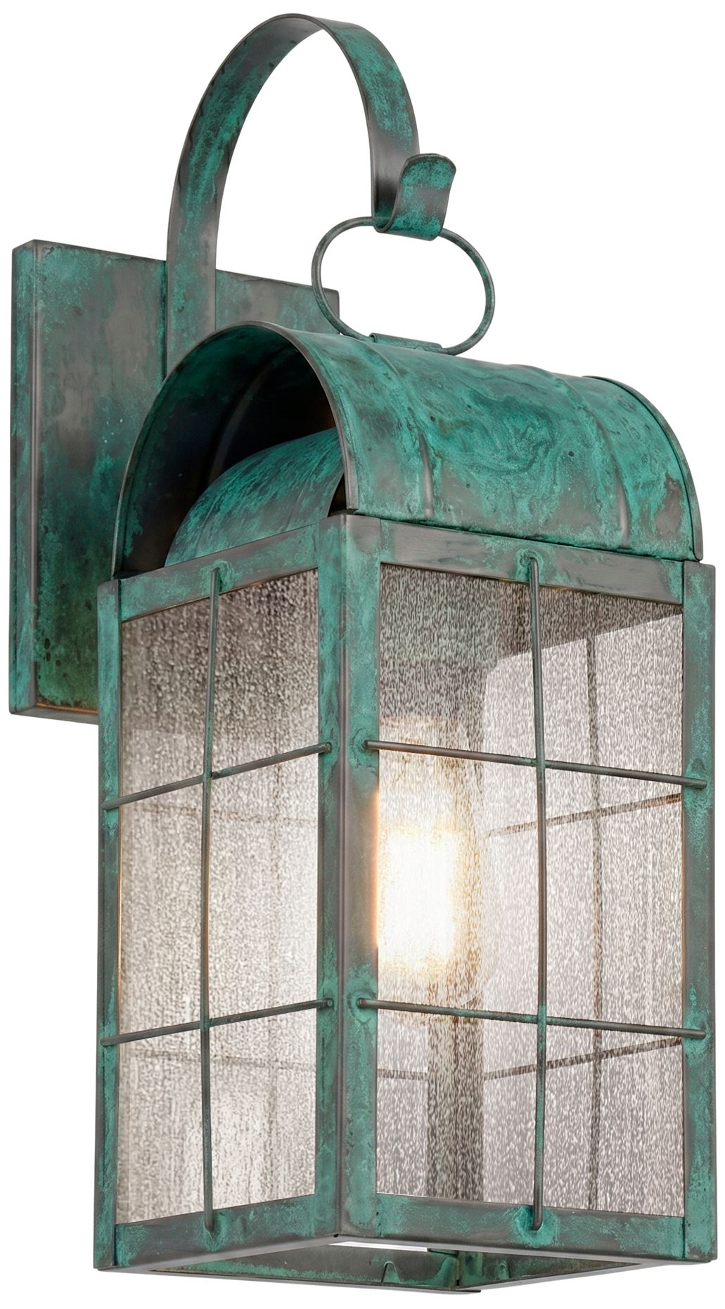 Durham - 1 Light - 15 inch - Verde Green - Solid Brass - Sconce