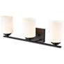 4_Durham 22" Wide Matte Black 3-Light Vanity Bath Light more views