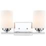 1_Durham 8" High Chrome 2-Light Wall Sconce