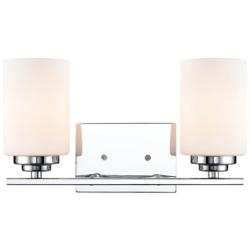 Durham 8" High Chrome 2-Light Wall Sconce