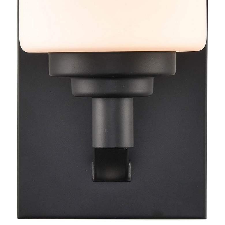 Image 2 Durham 9" High Matte Black Wall Sconce more views