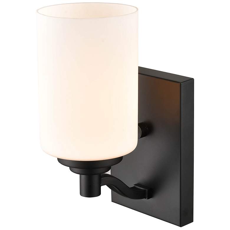 Image 5 Durham 9" High Matte Black Wall Sconce more views
