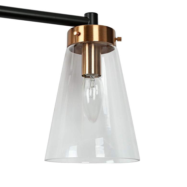 Image 5 Duris 3-Light 21.7" Wide Black and Gold Bath Light more views