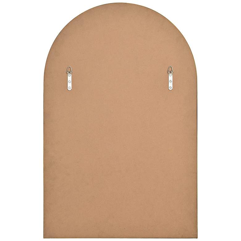 Image 5 Durness 36"H Satin Brass Plated Arch Top Accent Wall Mirror more views