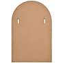 5_Durness 36"H Satin Brass Plated Arch Top Accent Wall Mirror more views