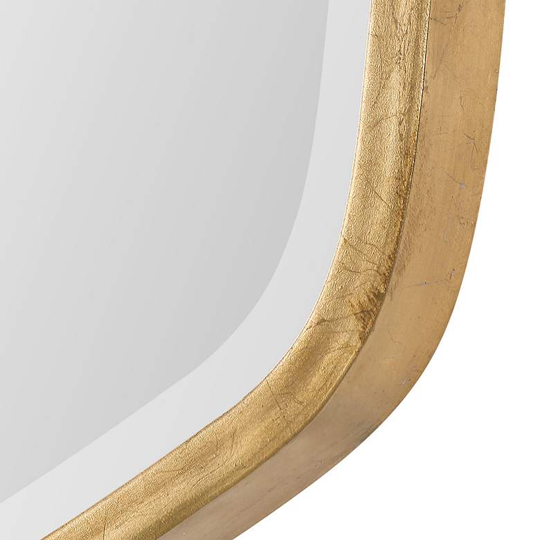 Image 4 Duronia Antique Gold Leaf 22 1/4" x 36 1/4" Wall Mirror more views