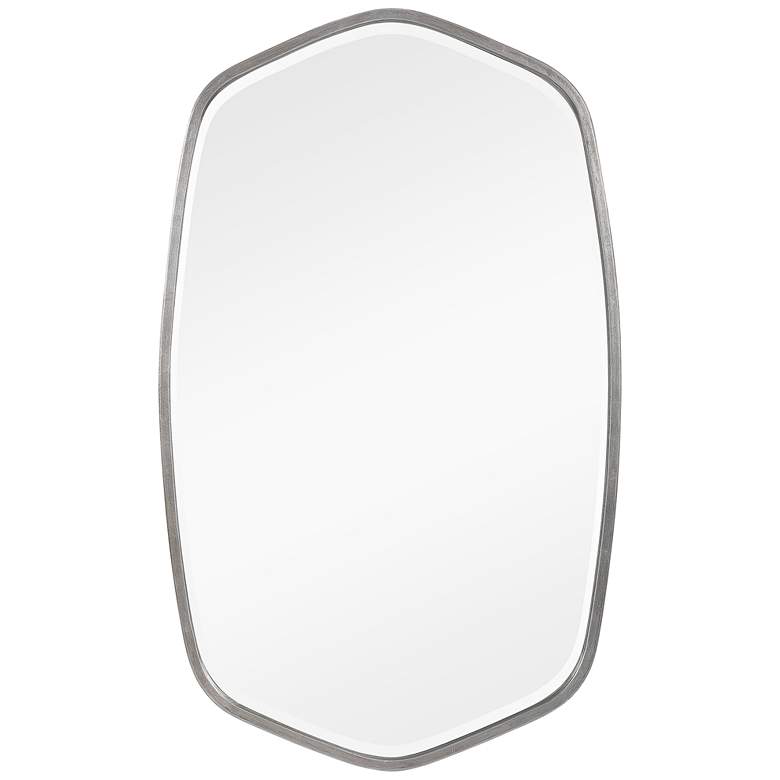 Image 2 Duronia Brushed Silver 22 1/4" x 36 1/4" Wall Mirror