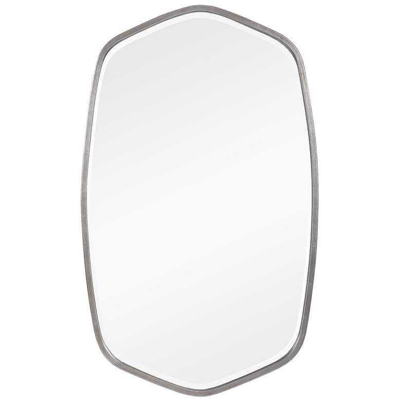 Image 2 Duronia Brushed Silver 22 1/4" x 36 1/4" Wall Mirror