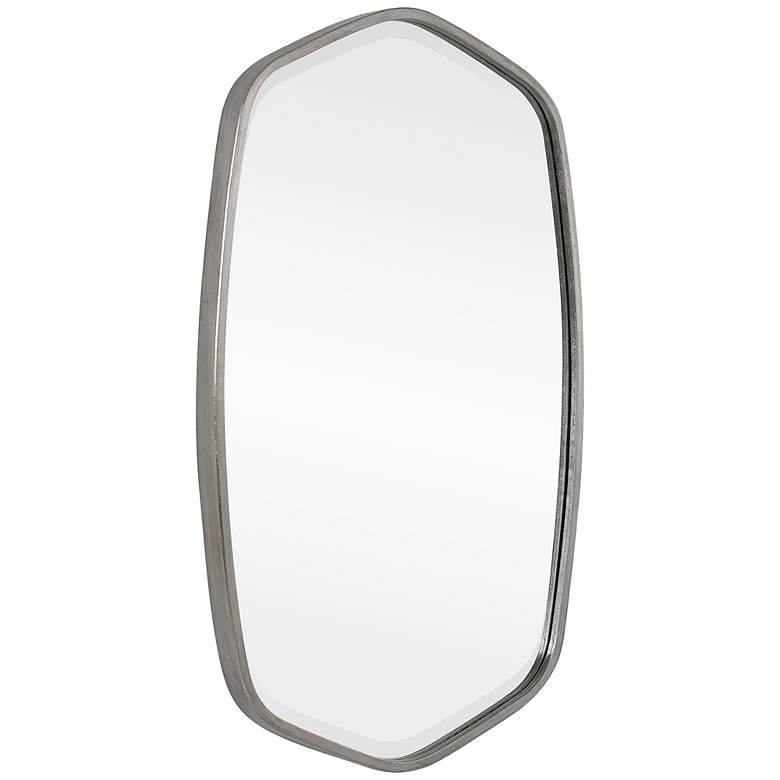 Image 4 Duronia Brushed Silver 22 1/4" x 36 1/4" Wall Mirror more views