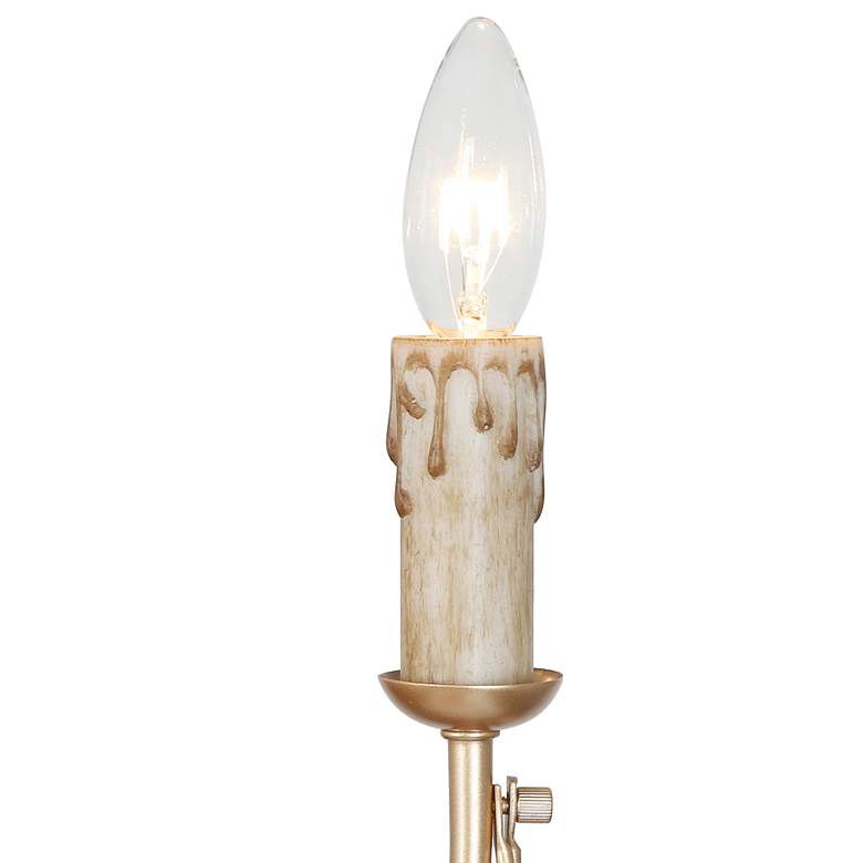 Image 3 Durril 22" Wide Gold Iron 5-Light Chandelier more views