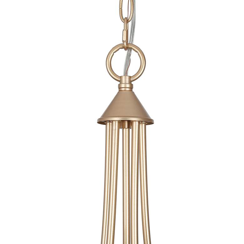 Image 5 Durril 22" Wide Gold Iron 5-Light Chandelier more views