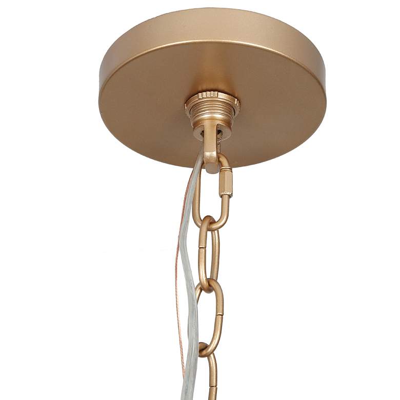 Image 6 Durril 22" Wide Gold Iron 5-Light Chandelier more views
