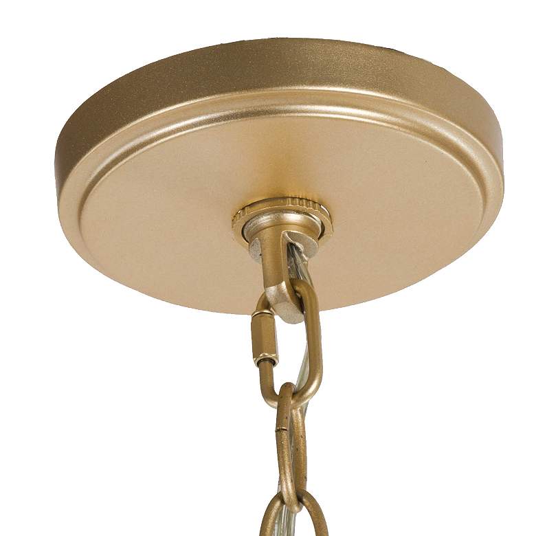 Image 3 Durril 25 inch Wide Gold Metal 5-Light Chandelier more views