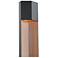 Dusk 20" High Black and Dark Walnut LED Outdoor Wall Light