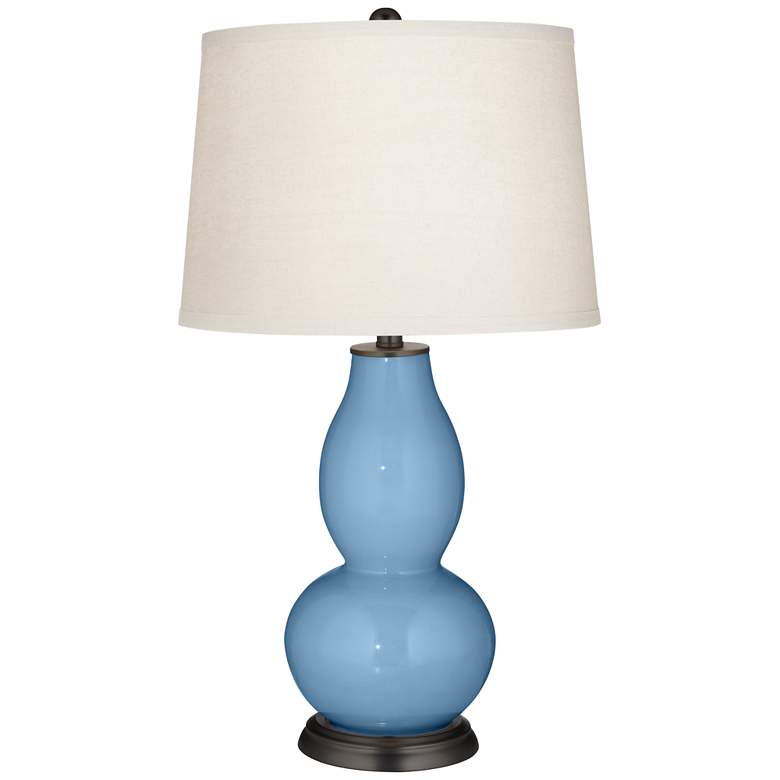 Image 1 Dusk Blue Double Gourd Table Lamp