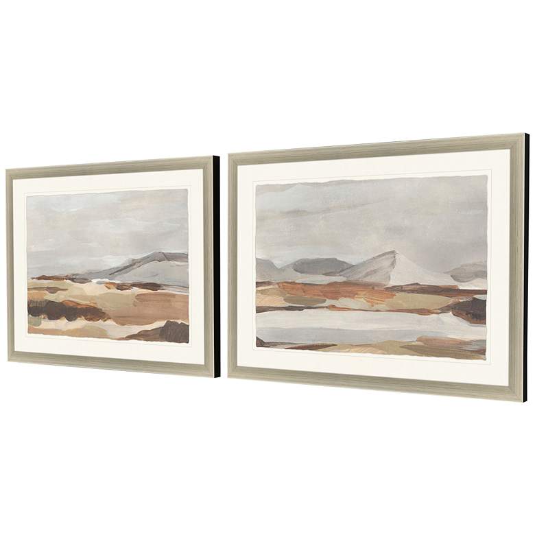 Image 4 Dusky Mountain 35" Wide 2-Piece Giclee Framed Wall Art Set more views